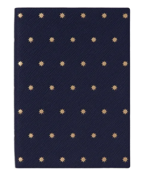 Smythson leather-cover notebook (14cm x 9cm)
