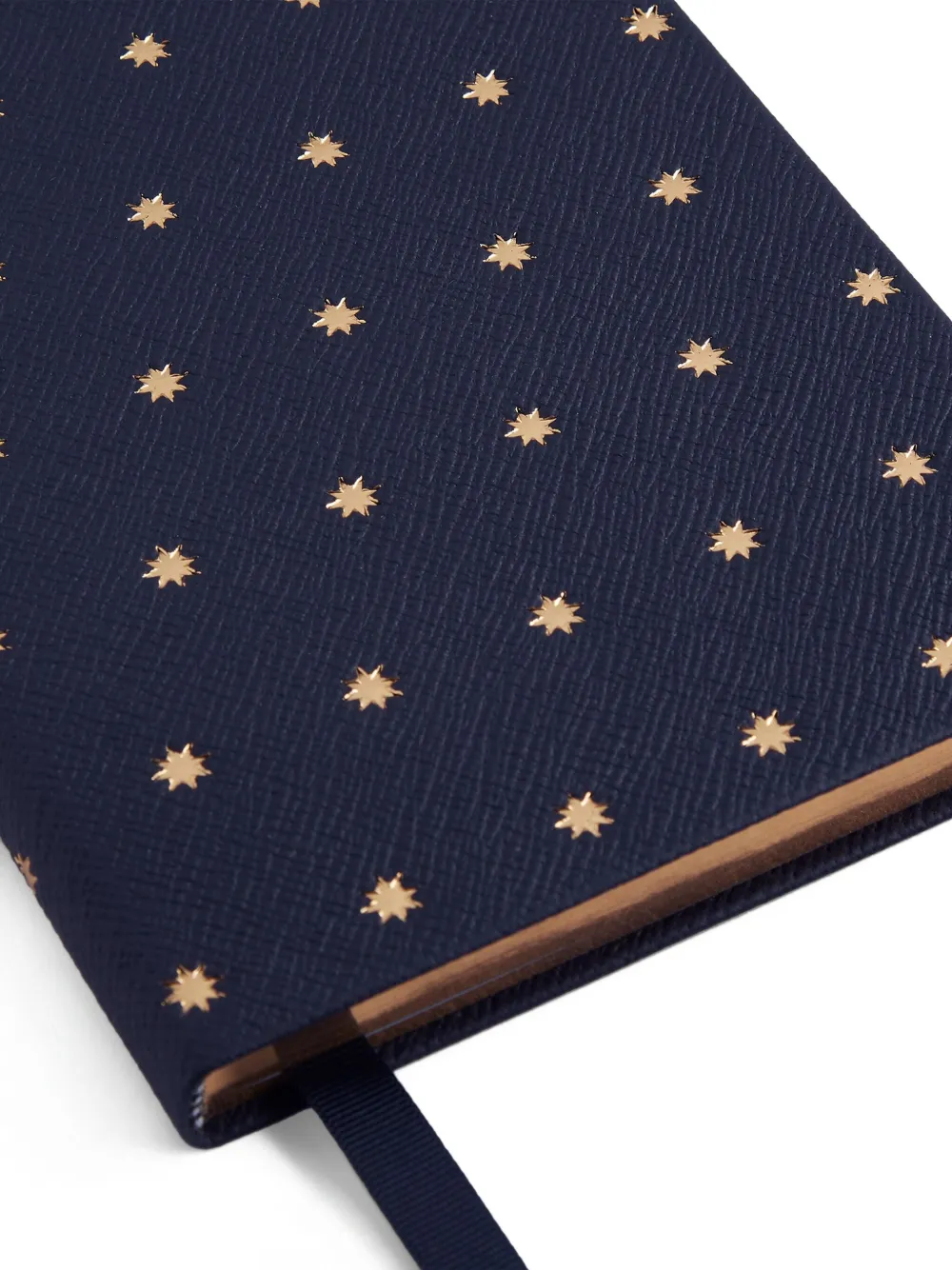Smythson Leather-cover Notebook (14cm X 9cm) In Blue