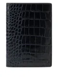 Smythson embossed passport-cover - Blue