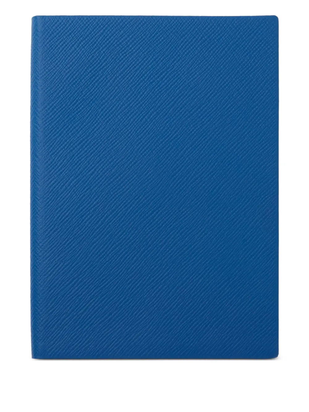 Smythson Soho Leather Notebook (19.6cm X 14cm) In Blue