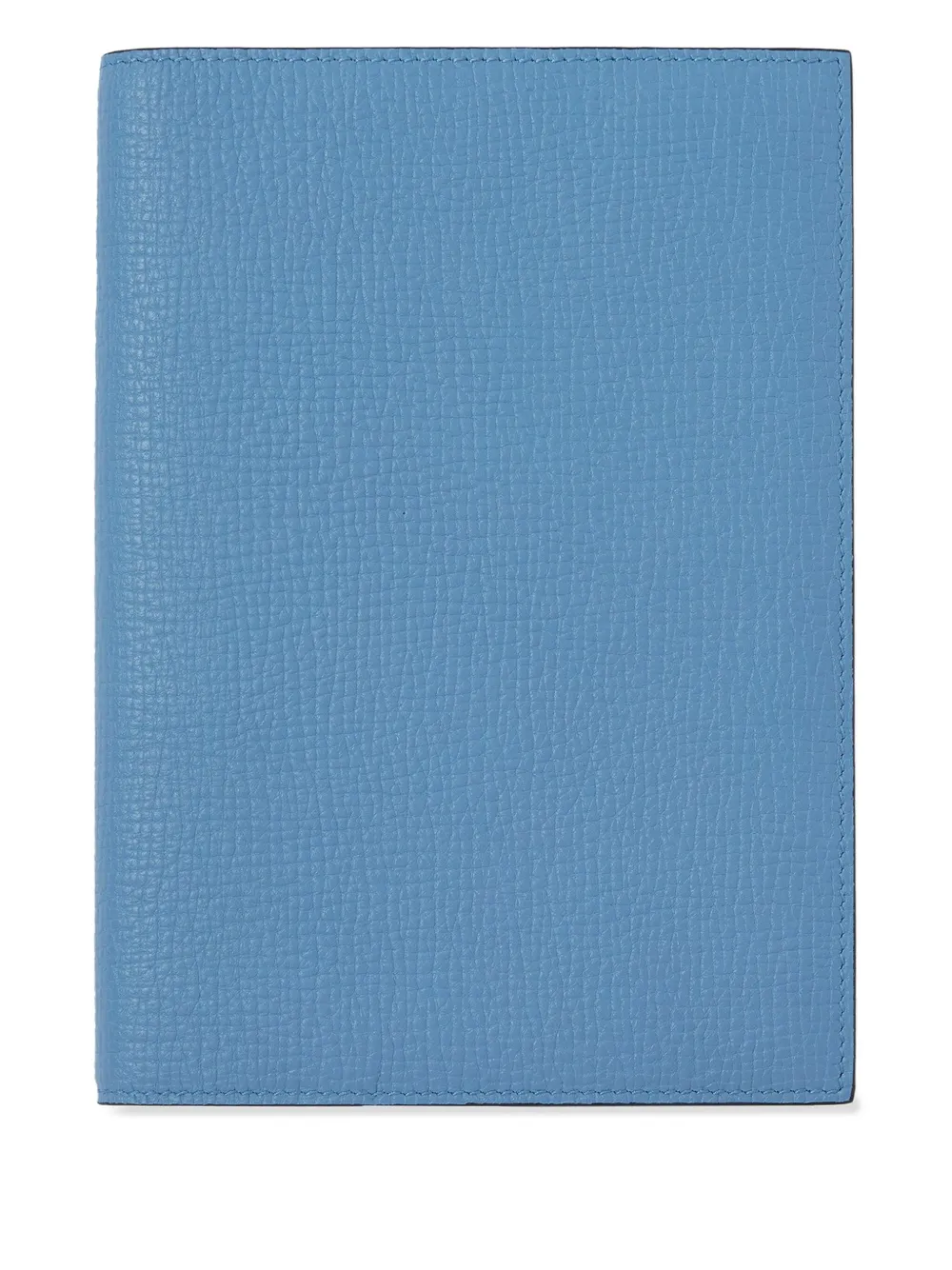Smythson Evergreen refillable leather notebook (19.5cm x 14.5cm) | Blue | Image 1