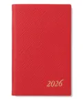 Smythson 2026 Wafer Weekly diary - Red