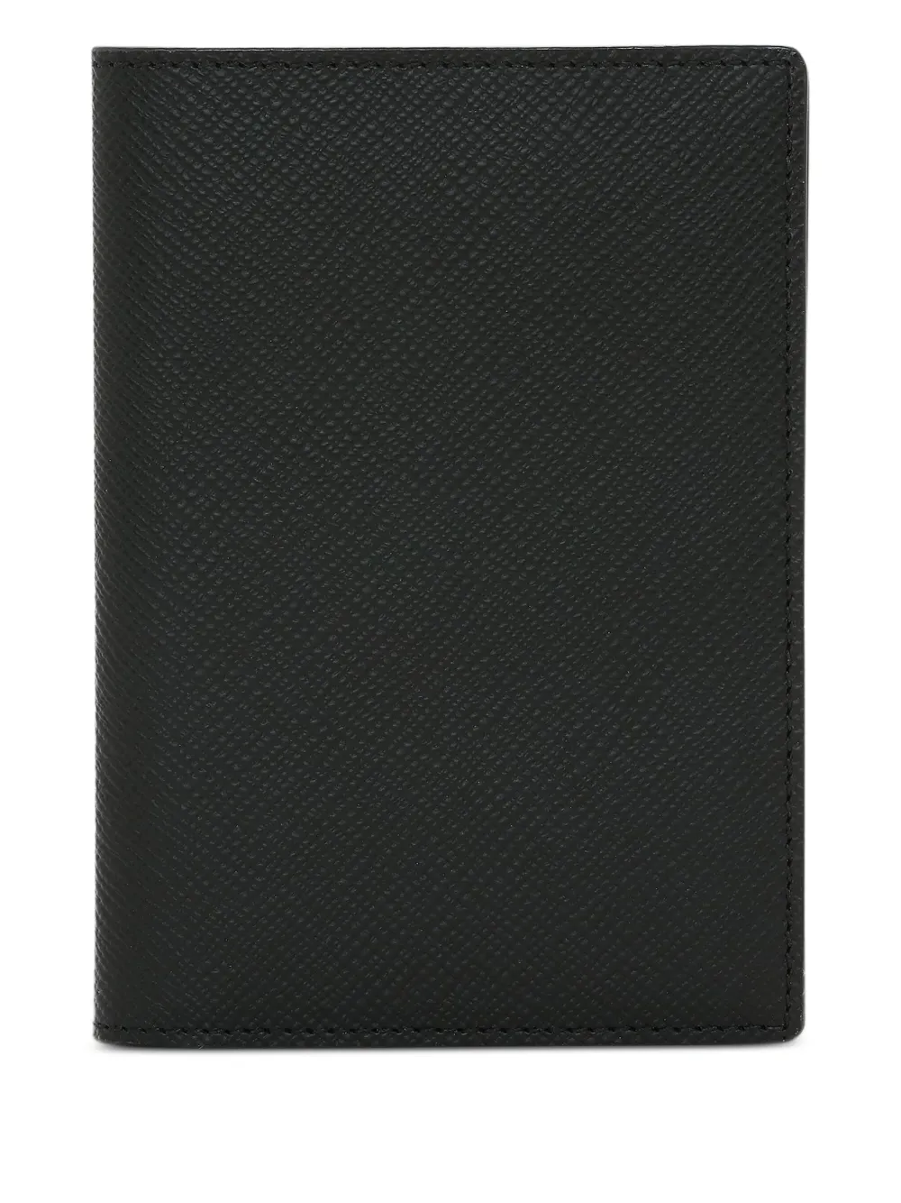 Smythson Panama Passport Cover In Black