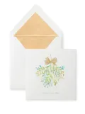 Smythson Christmas Mistletoe cards (set of ten) - White