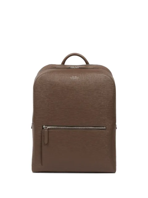 Smythson Panama zip-around leather backpack
