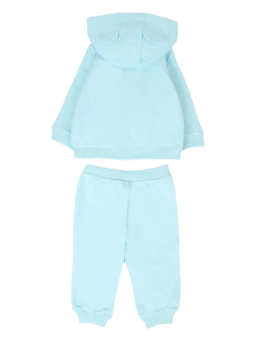 Moschino Kids Trainingspak met logoprint Blauw