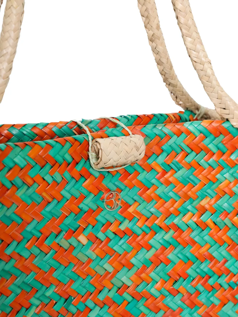 Brigitte Dandá handwoven beach bag - Groen