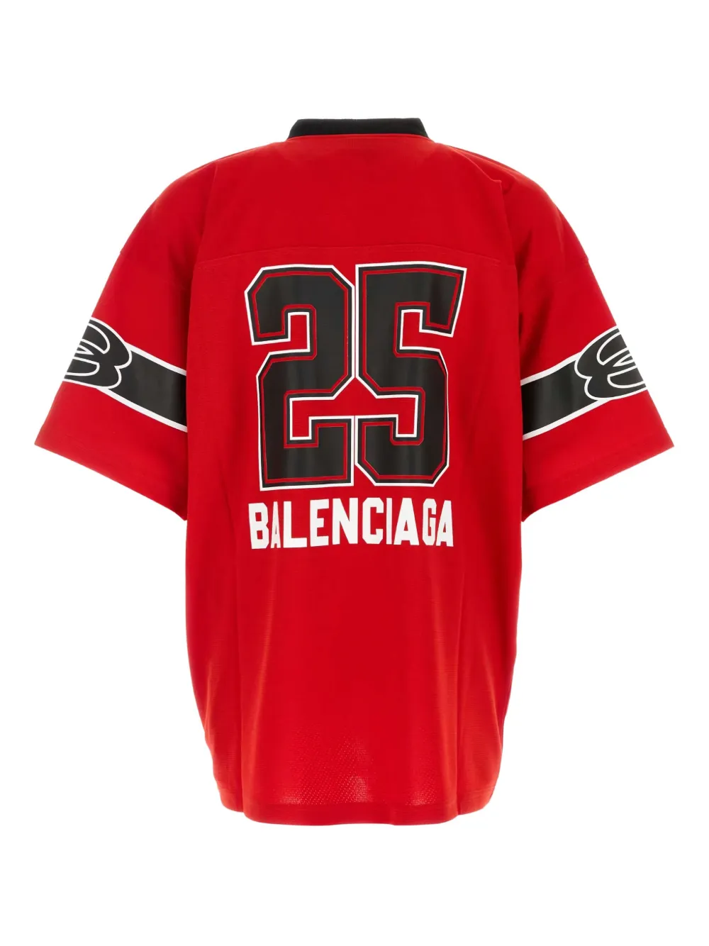 Balenciaga American Football T-shirt met nummerprint - Rood