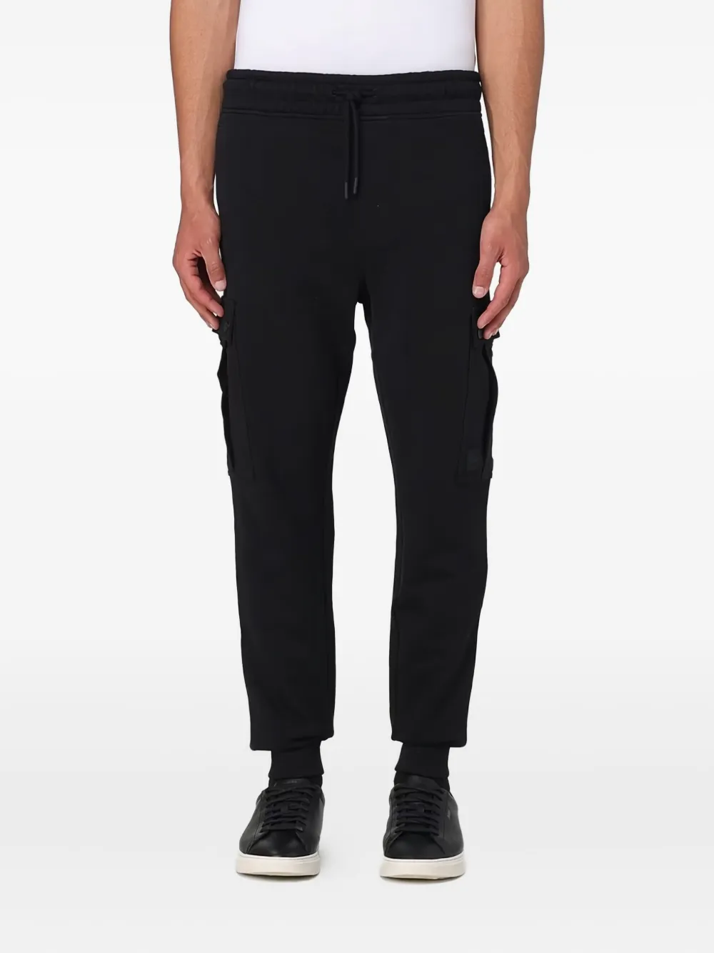 BOSS Broek met cargo zak Zwart