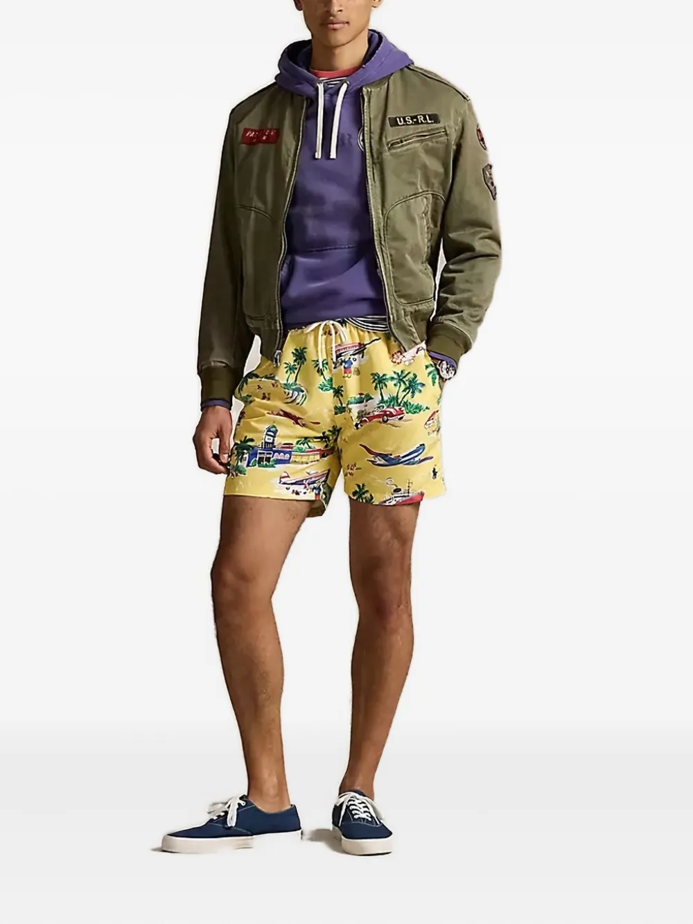 Polo Ralph Lauren Zwembroek met tropische print MULTI