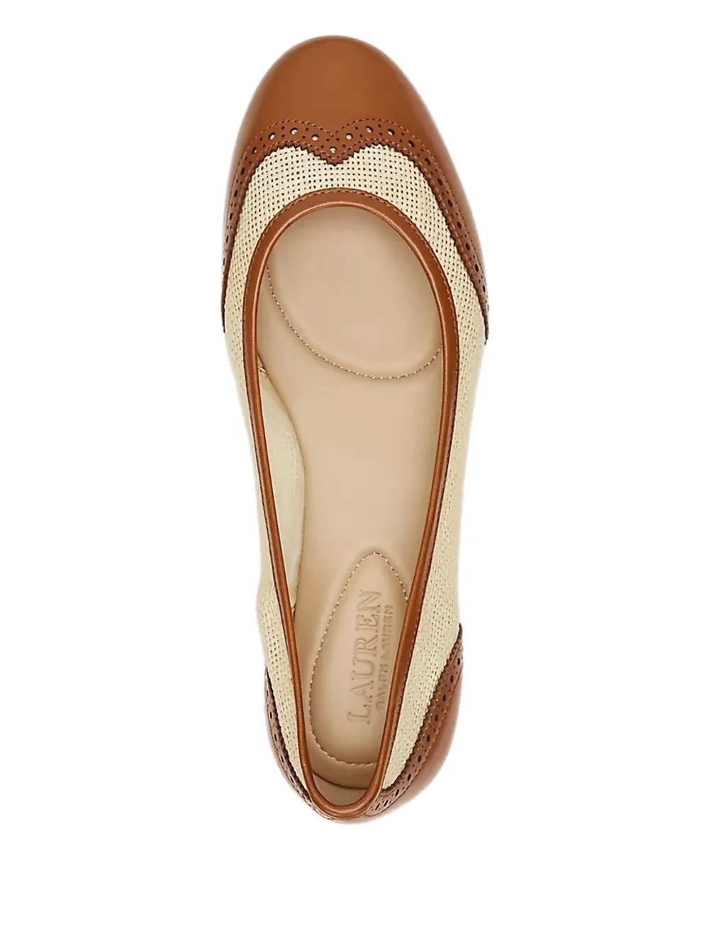 Lauren Ralph Lauren leather woven pumps Neutrals