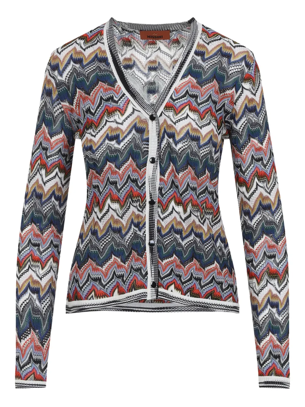 Missoni Gebreid vest met zigzagpatroon Blauw
