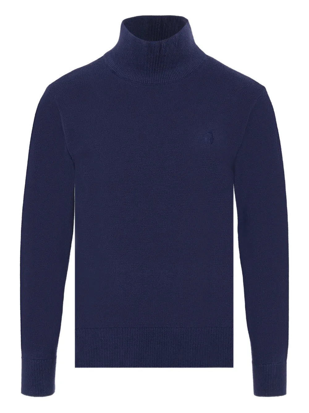 TRUSSARDI JUNIOR high-neck ribbed turtleneck Blauw