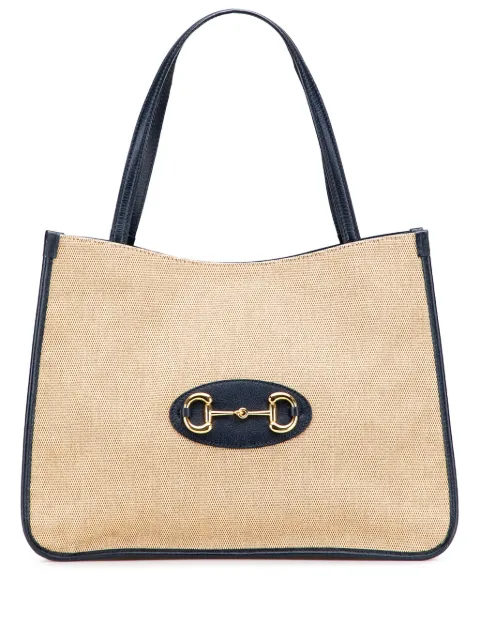 Gucci Pre-Owned 2016-2025 Medium Canvas Horsebit 1955 tote bag