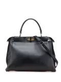 Fendi Pre-Owned 2000-2010 Medium Shiny Nappa Peekaboo Iconic satchel - Black