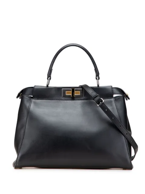 Fendi Pre-Owned 2000-2010 Medium Shiny Nappa Peekaboo Iconic satchel