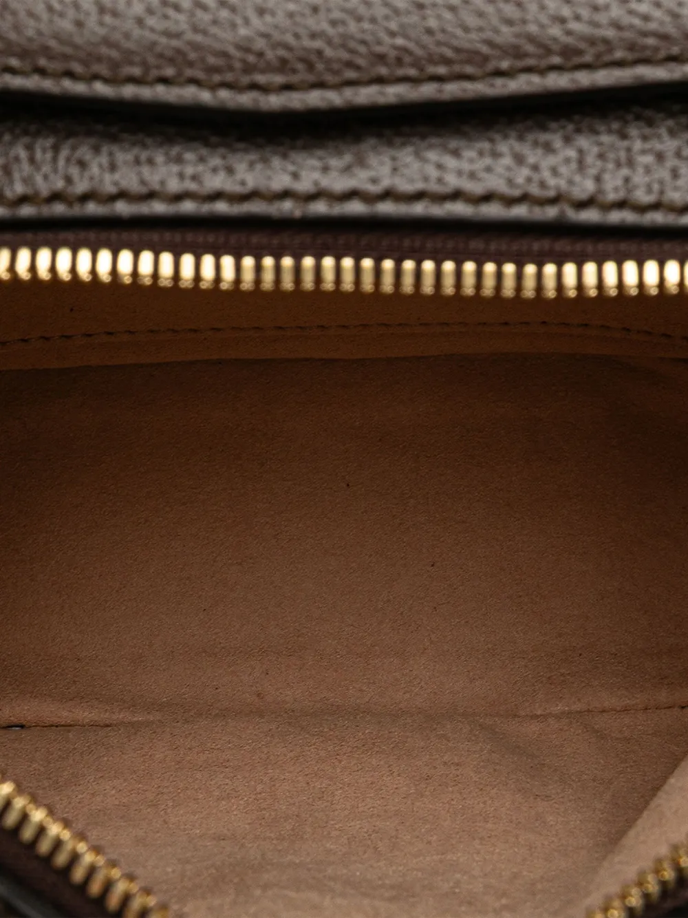 Pre-owned Gucci 2016-2025 Mini Gg Supreme Web Ophidia Satchel In Brown