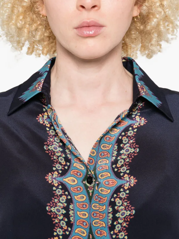 ETRO ペイズリー柄シルクシャツ 楽天市場】【中古】ETRO｜エトロ ペイズリー柄 シャツ長袖 111