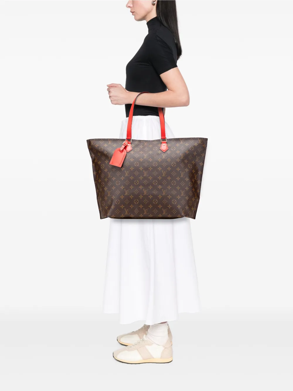 Pre-owned Louis Vuitton 2019 Monogram All-in Mm Tote Bag In Brown