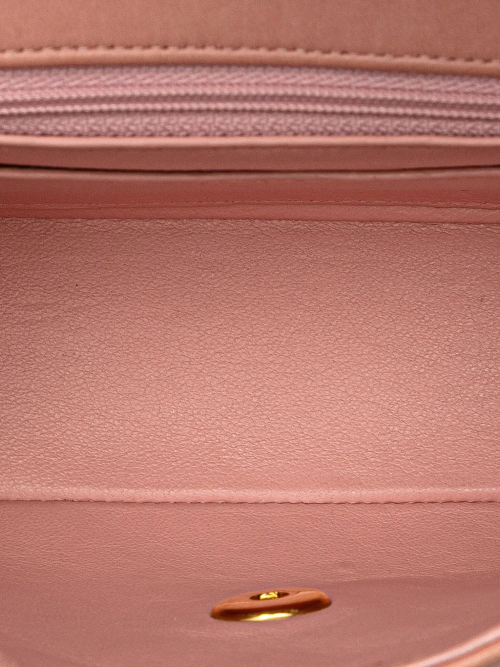 Pre-owned Chanel 1991-1994 Mini Square Classic Lambskin Single Flap Crossbody Bag In Pink