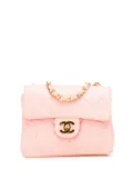 CHANEL Pre-Owned 1991-1994 Mini Square Classic Lambskin Single Flap crossbody bag - Pink