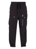 Thom Krom elasticated-waist cargo trousers - Black