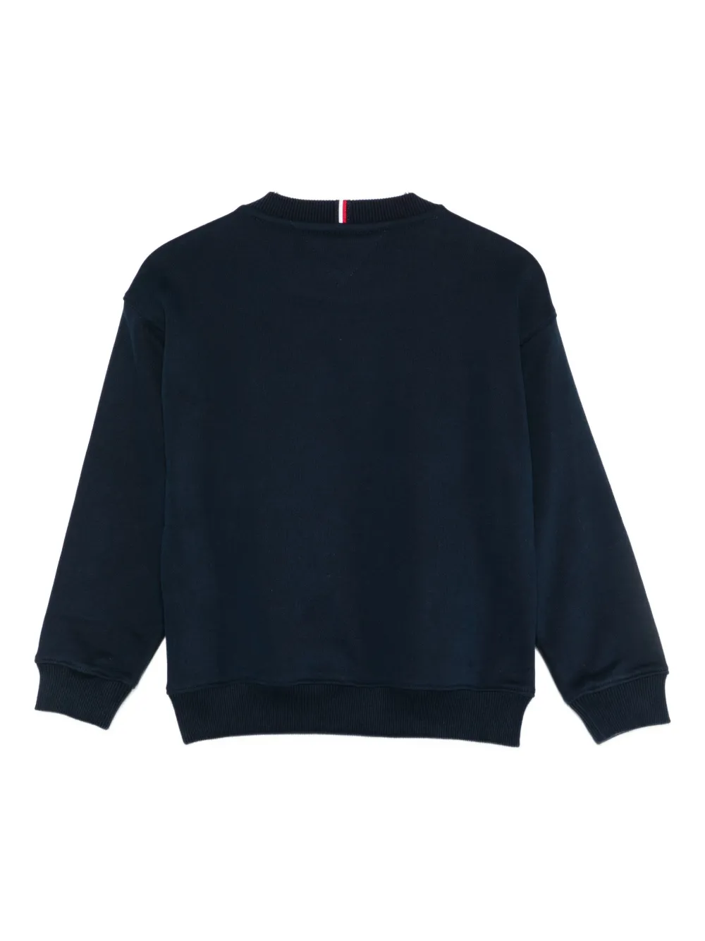 Tommy Hilfiger Junior Logo-embroidered Long-sleeves Sweatshirt In Black