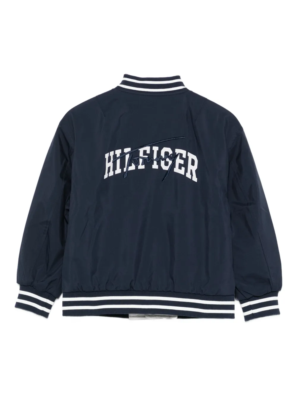 Tommy Hilfiger Junior Honkbaljack met geborduurd logo Blauw