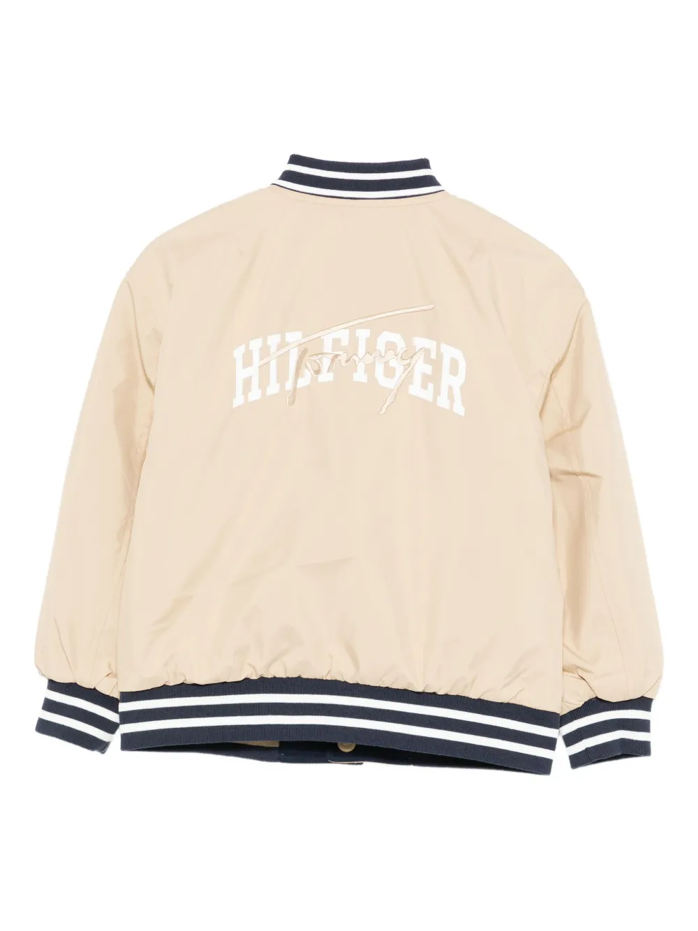 Tommy Hilfiger Junior Bomberjack met kenmerkend logo AB9 BEIGE BLU