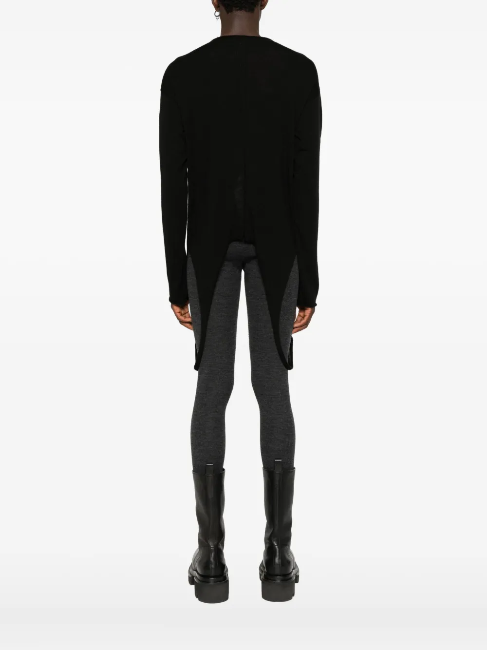 Rick Owens Slashed Sweater In Black