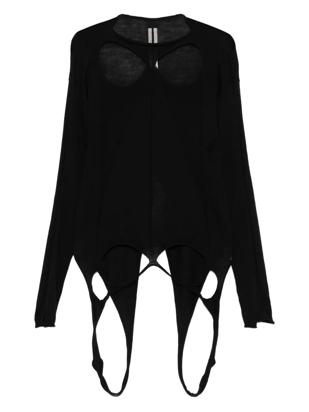 Rick Owens slashed sweater | Black | Image 1
