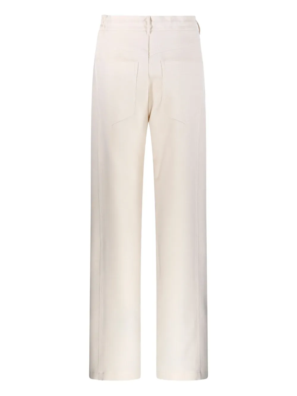 DARKPARK drawstring pocketed straight trousers - Wit