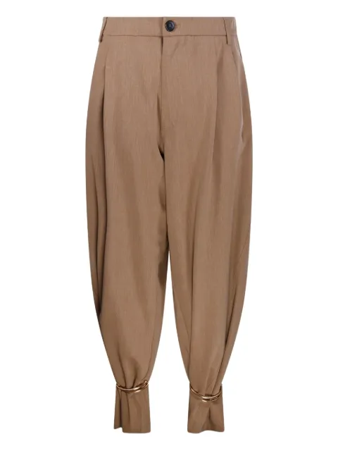 DARKPARK Pantaloni affusolati con pieghe