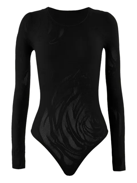 Wolford body con motivo de rosa