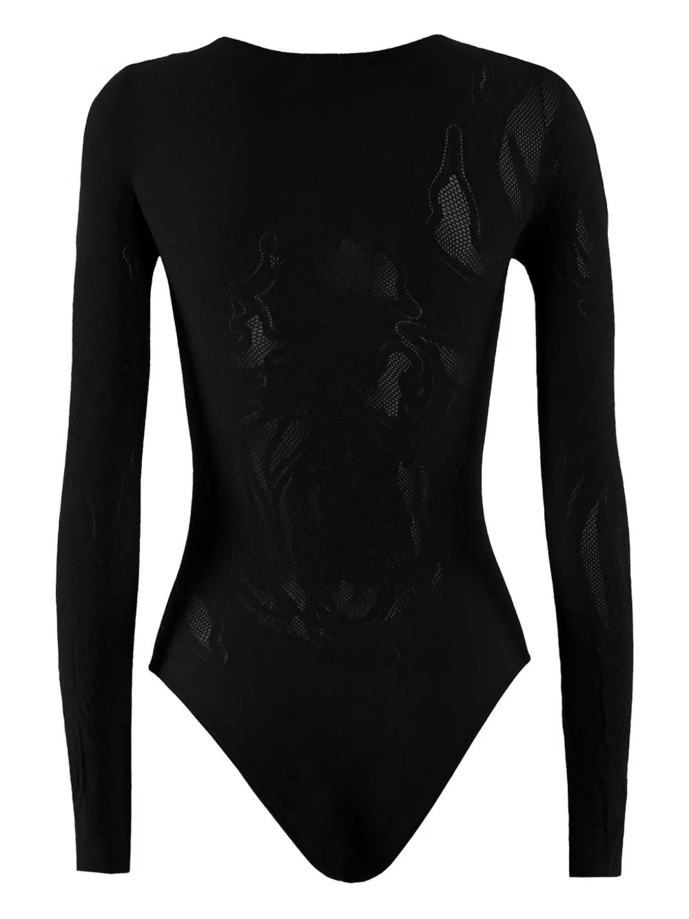 Wolford Body met rozennet - Zwart