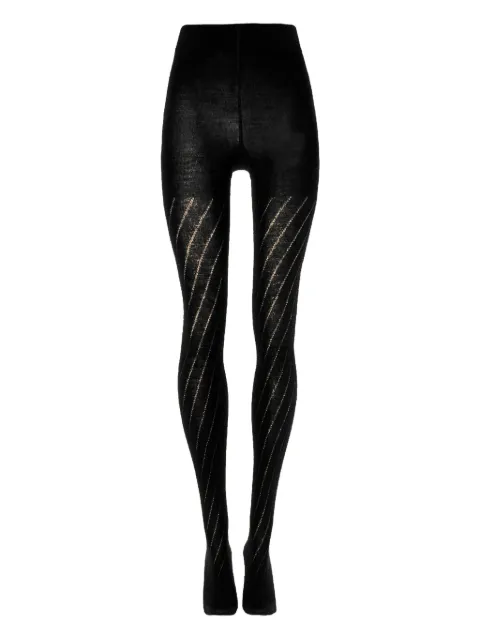 Wolford pantimedias con rayas diagonales