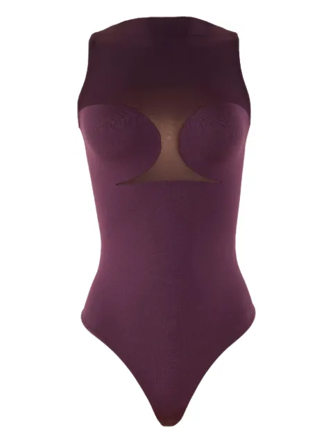 Wolford mesh-insert bustier string body