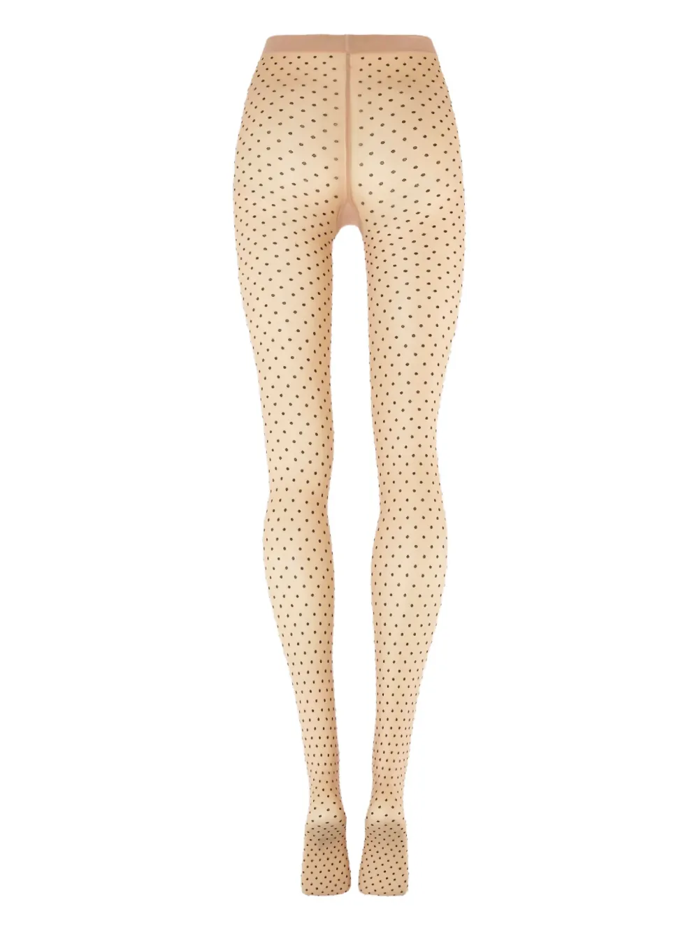 Wolford Dot-pattern Tights In Neutral