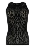 Wolford net-pattern sleeveless top - Black