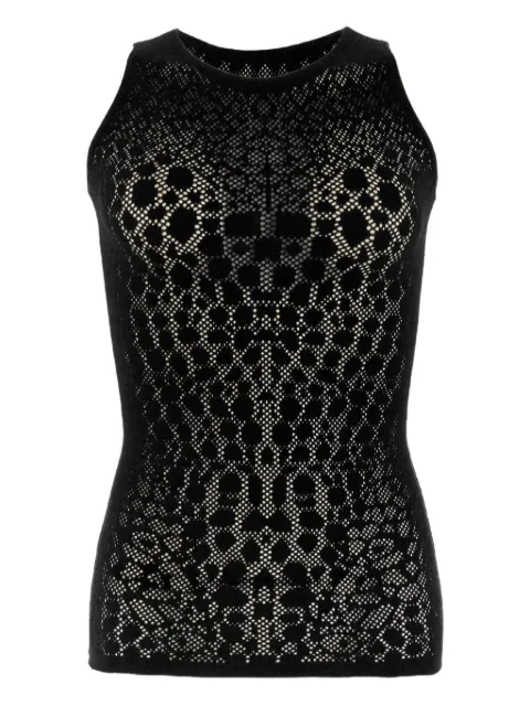 Wolford net-pattern sleeveless top