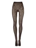 Wolford reptile-pattern net tights - Black