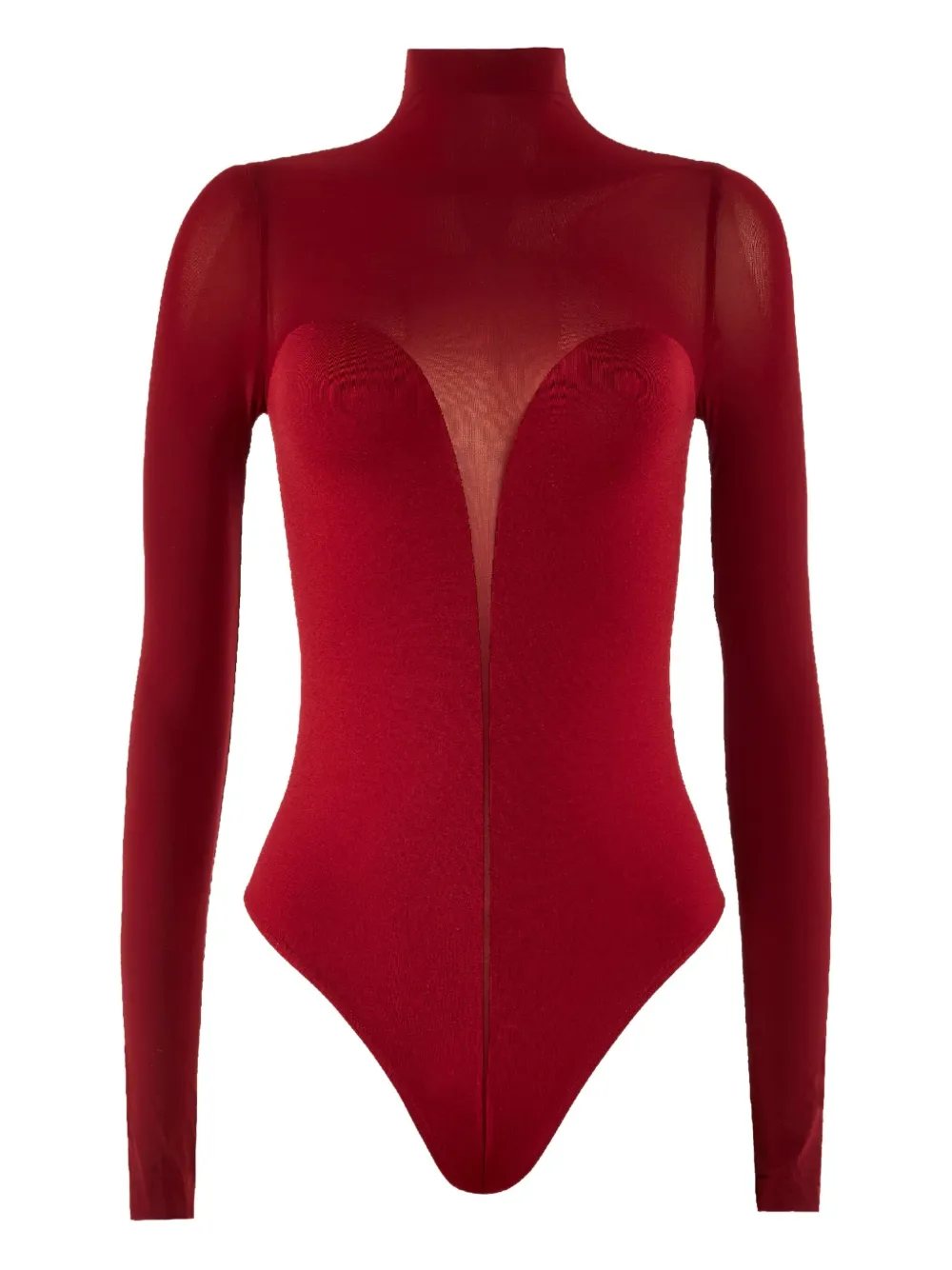 Wolford Body a collo alto - Rosso