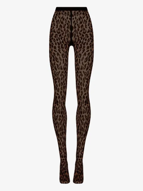 Wolford leopard-print tights