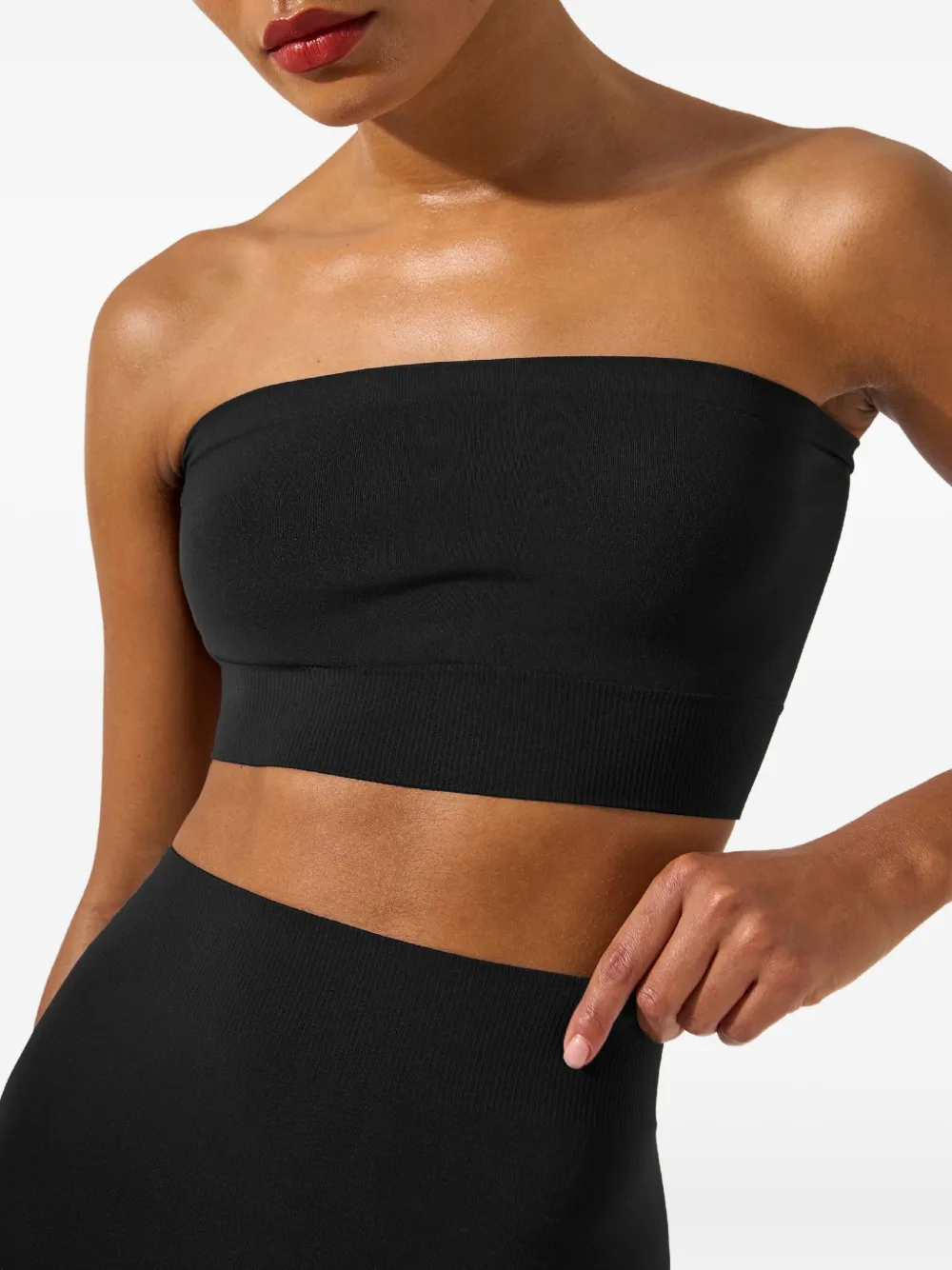 Wolford Naadloze bandeau top Zwart