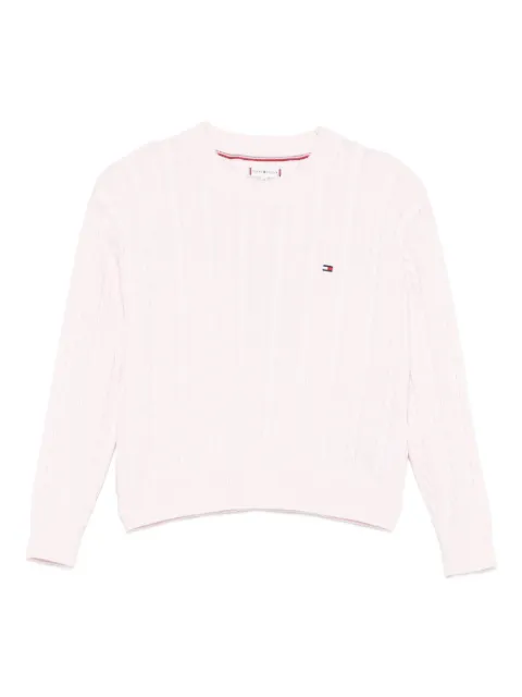 Tommy Hilfiger Junior cable-knit cotton sweater 
