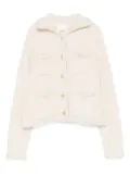 Allude frayed pocket cardigan - Neutrals