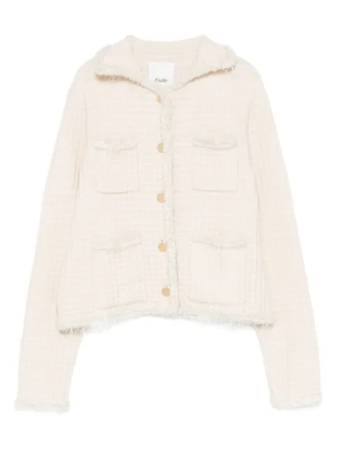 Allude frayed pocket cardigan