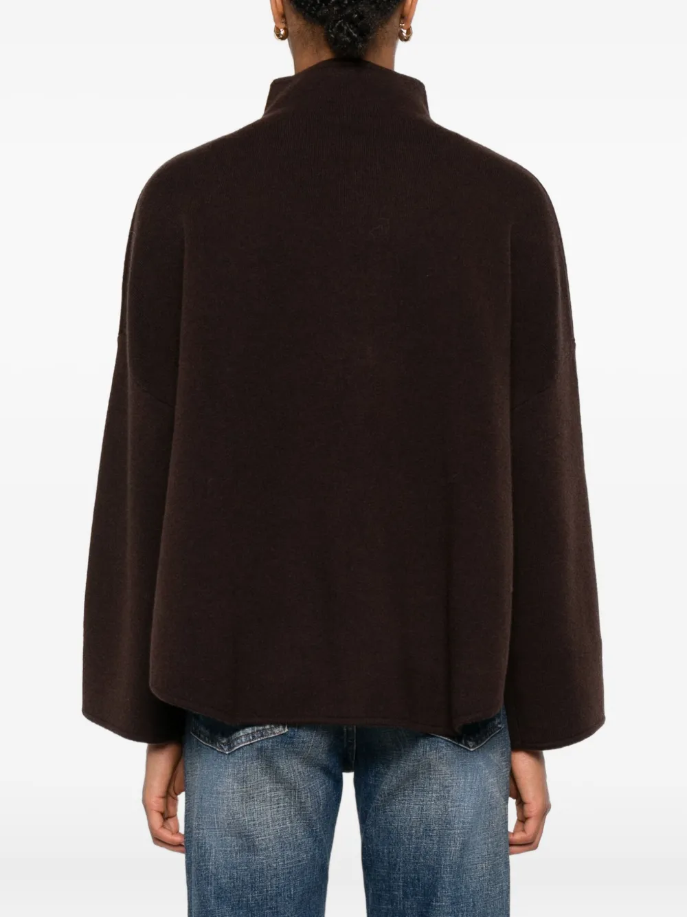 Allude Trui met hoge hals Bruin