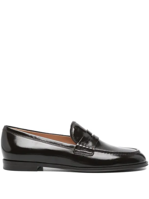 Gianvito Rossi Leren penny loafers