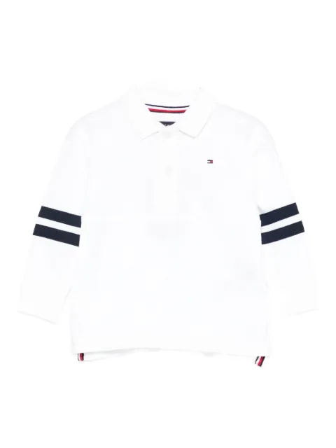Tommy Hilfiger Junior embroidered stripe-detail polo shirt
